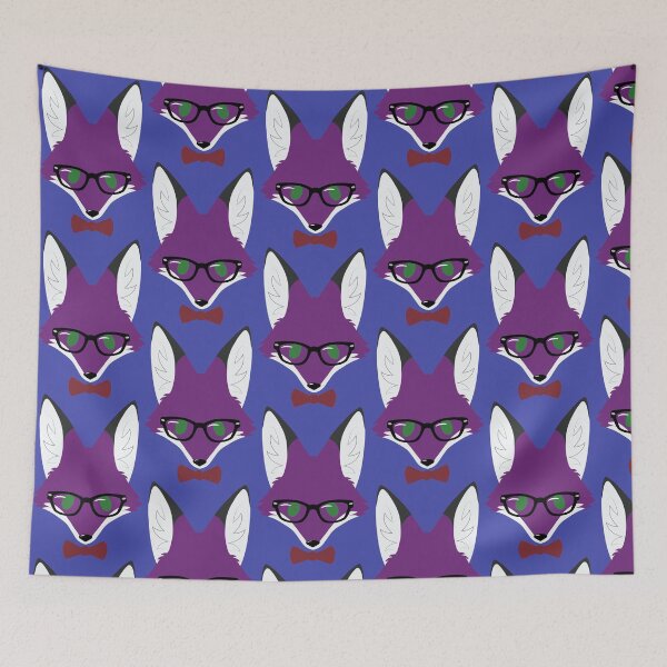Item preview, Simple fox - Nerdy - Purple 1 designed and sold by storm-fox-art.