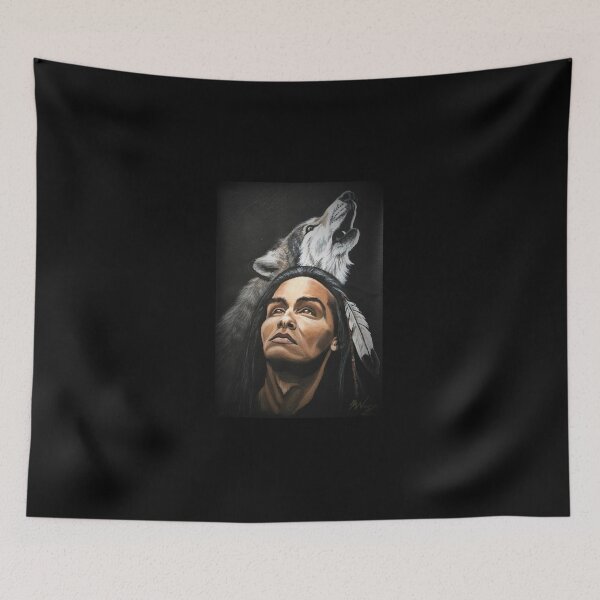 Item preview, HOWLING WOLF- Native American/spiritual art designed and sold by KAREN NOYCE.