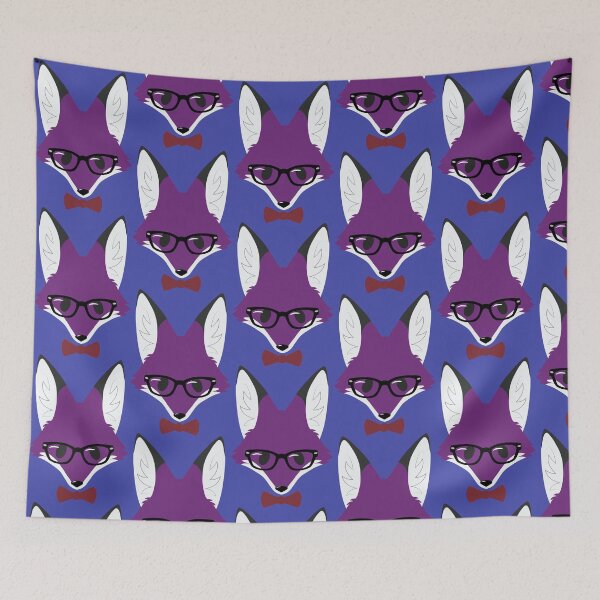 Item preview, Simple fox - Nerdy - Purple 2 designed and sold by storm-fox-art.