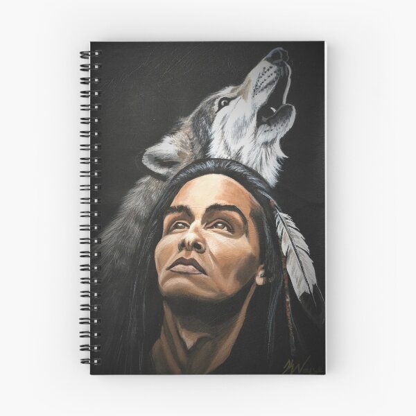 Item preview, HOWLING WOLF- Native American/spiritual art designed and sold by KAREN NOYCE.