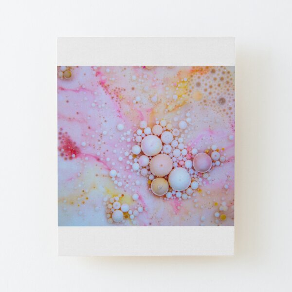 Bubbles-Art - Sweet Wood Mounted Print