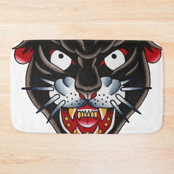 Item preview, Old School Panther Head Tattoo Design designed and sold by Rawpixel.