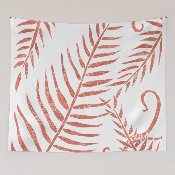 Item preview, Terracotta Leaves - Terracotta Abstract Print - Modern, Minimal, Contemporary Abstract - Tropical designed and sold by Studio Grafiikka.