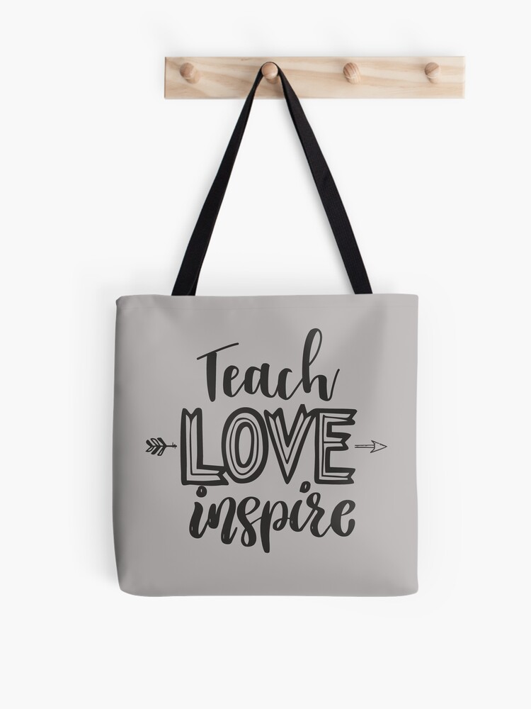 Teacher Name Totes Teacher Appreciation Week Teach Love Inspire Teacher Appreciation Totes