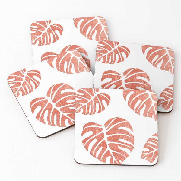 Item preview, Terracotta Leaf - Monstera - Terracotta Abstract Print - Modern, Minimal, Contemporary Abstract designed and sold by Studio Grafiikka.