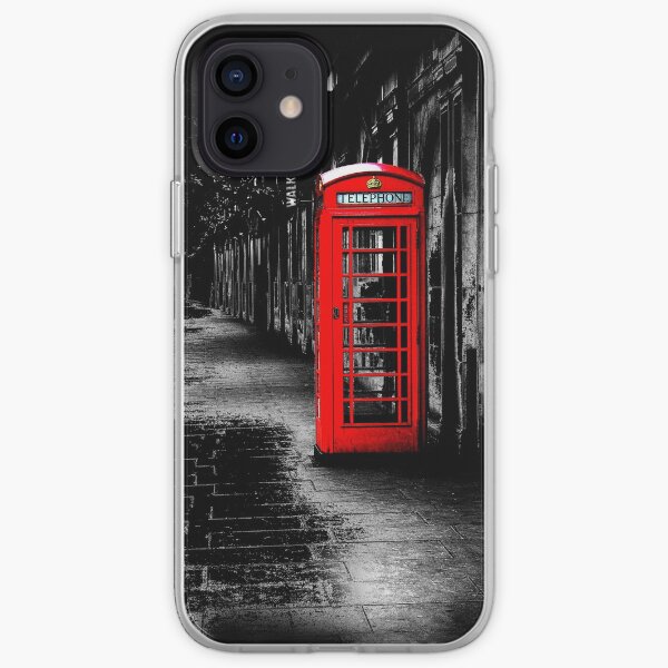 London Calling - Red British Telephone Box iPhone Soft Case