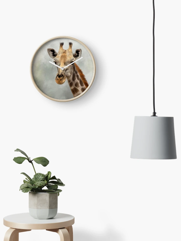 Thumbnail 2 of 4, Clock, Giraffe. designed and sold by Sabvaningphotoart.