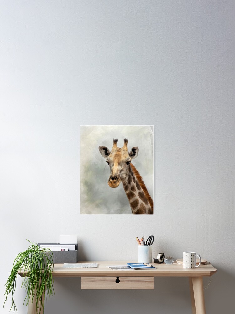 Thumbnail 2 of 3, Poster, Giraffe. designed and sold by Sabvaning.