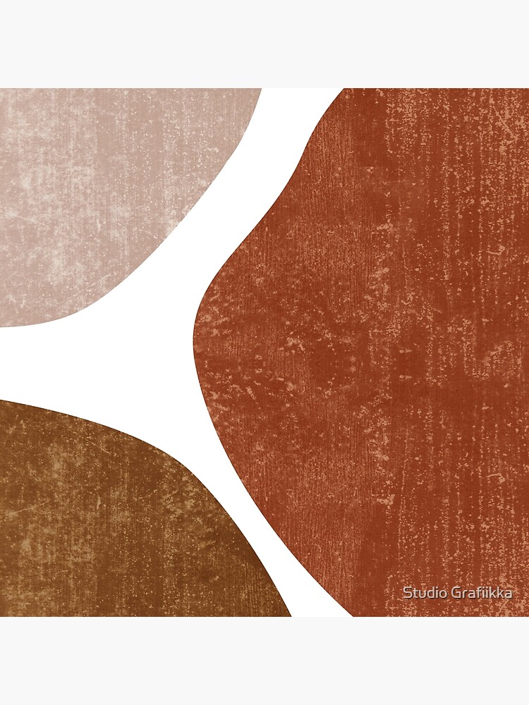 Thumbnail 4 of 4, Pillow, Terracotta Art Print 1 - Terracotta Abstract - Modern, Minimal, Contemporary Abstract - Brown, Beige designed and sold by Shrijit.