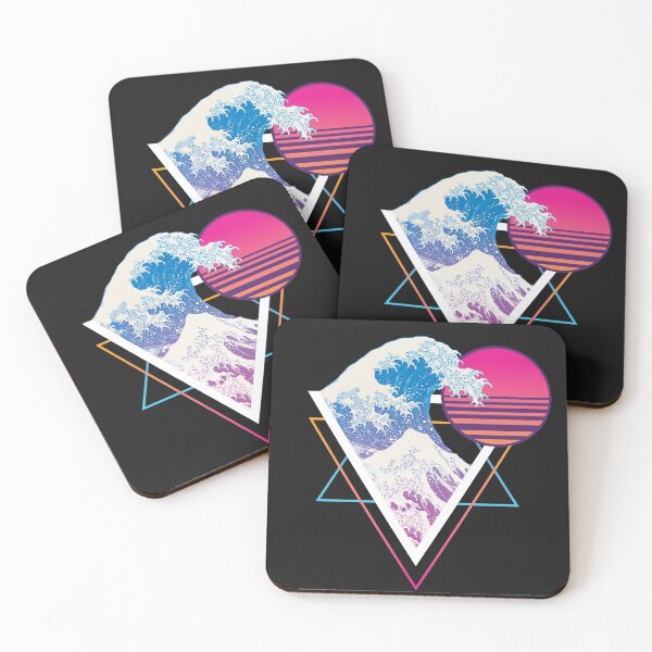 Outrun the Wave Coasters (Set of 4)