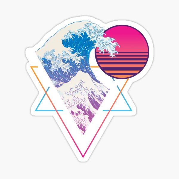 Outrun the Wave Sticker