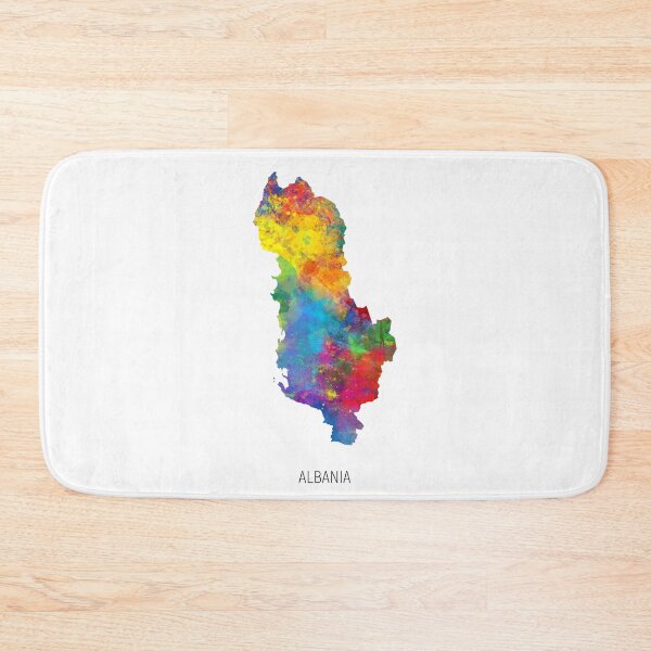 Artikelvorschau, Albania Watercolor Map entworfen und verkauft von ArtPrints.