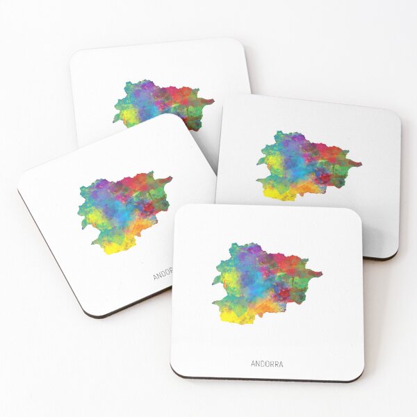 Item preview, Andorra Watercolor Map designed and sold by ArtPrints.