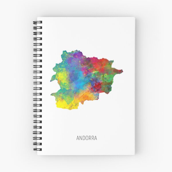 Item preview, Andorra Watercolor Map designed and sold by ArtPrints.