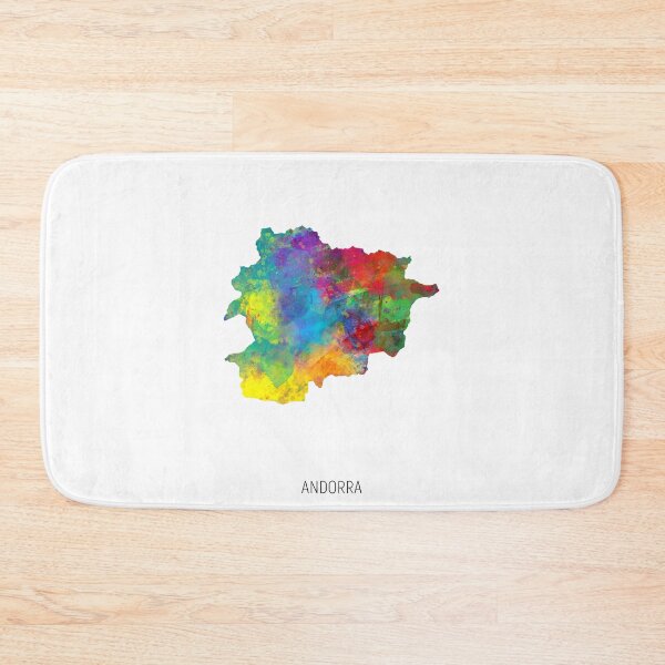 Item preview, Andorra Watercolor Map designed and sold by ArtPrints.