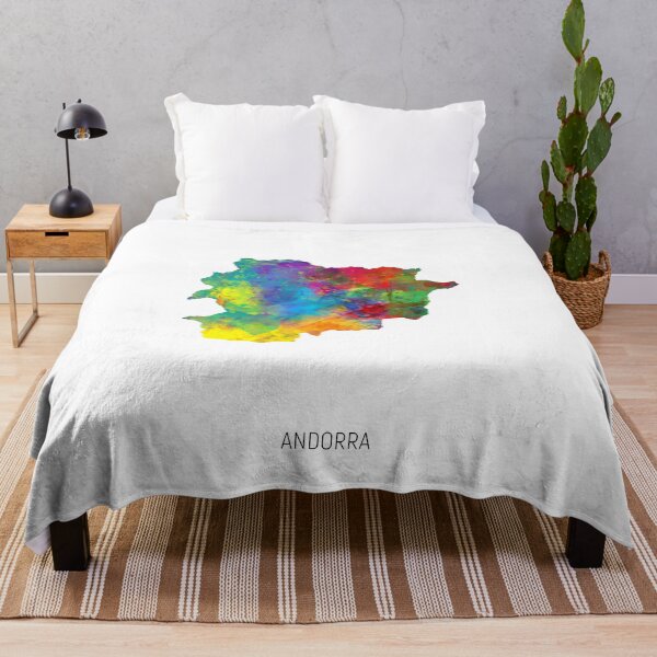 Item preview, Andorra Watercolor Map designed and sold by ArtPrints.