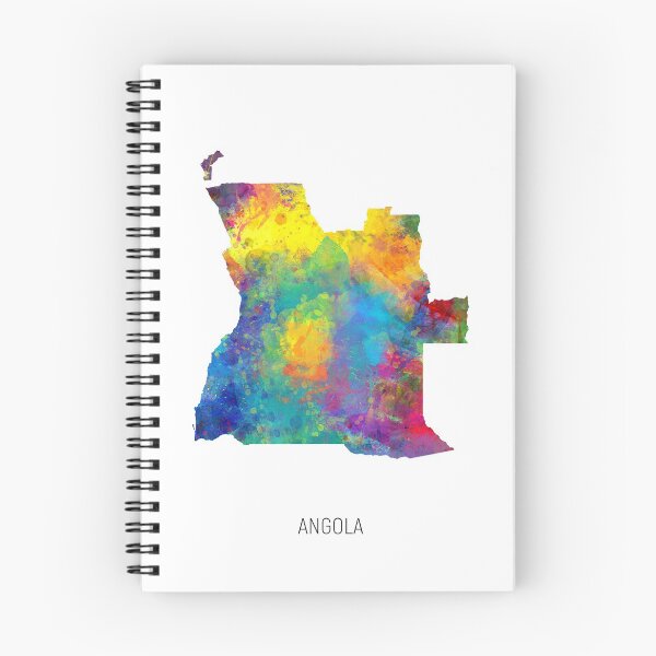 Item preview, Angola Watercolor Map designed and sold by ArtPrints.