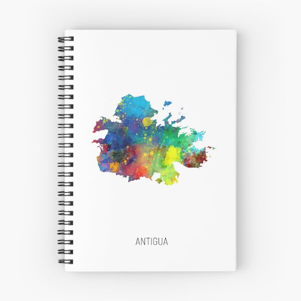 Artikelvorschau, Antigua Watercolor Map entworfen und verkauft von ArtPrints.