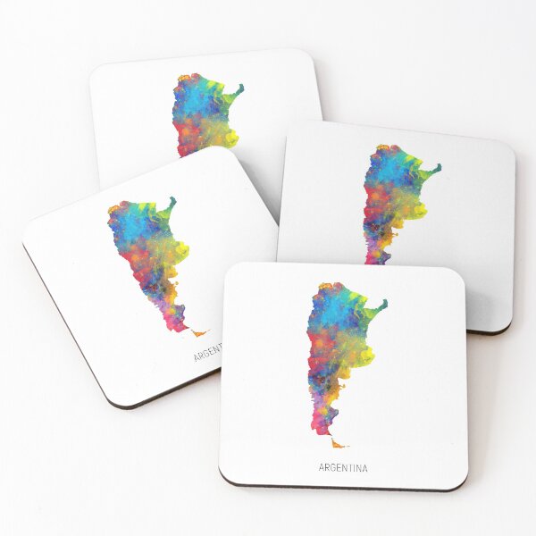 Item preview, Argentina Watercolor Map designed and sold by ArtPrints.