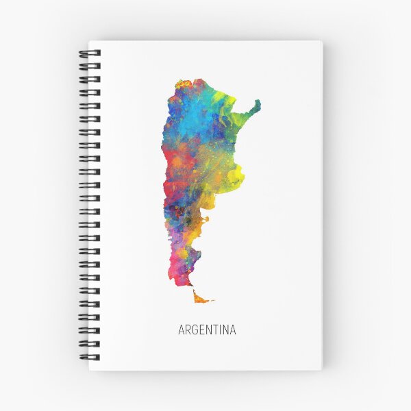 Item preview, Argentina Watercolor Map designed and sold by ArtPrints.