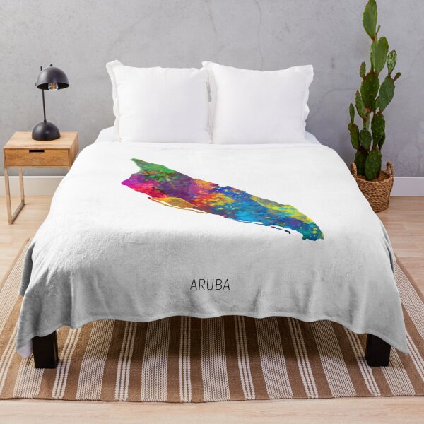 Item preview, Aruba Watercolor Map designed and sold by ArtPrints.