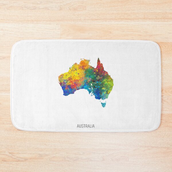 Item preview, Australia Watercolor Map designed and sold by ArtPrints.