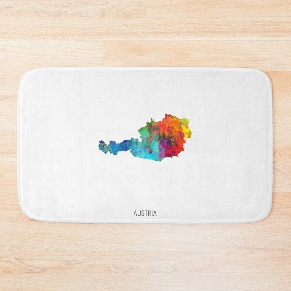 Item preview, Austria Watercolor Map designed and sold by ArtPrints.