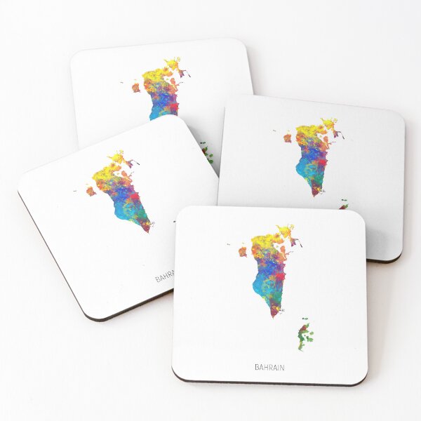 Item preview, Bahrain Watercolor Map designed and sold by ArtPrints.