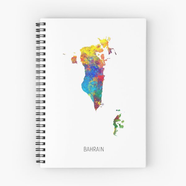 Item preview, Bahrain Watercolor Map designed and sold by ArtPrints.