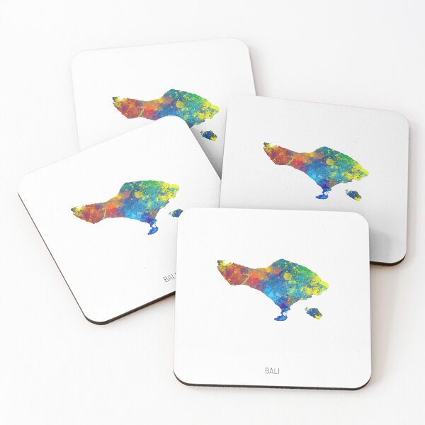 Item preview, Bali Watercolor Map designed and sold by ArtPrints.