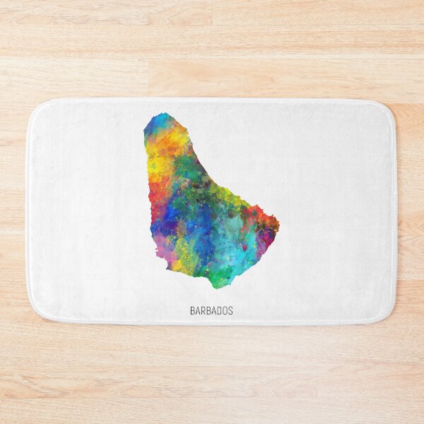 Item preview, Barbados Watercolor Map designed and sold by ArtPrints.
