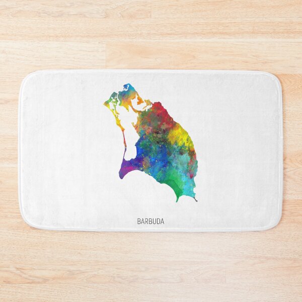 Item preview, Barbuda Watercolor Map designed and sold by ArtPrints.