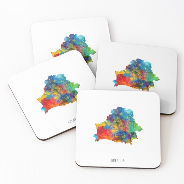 Item preview, Belarus Watercolor Map designed and sold by ArtPrints.