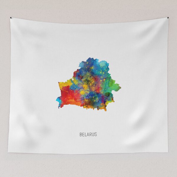 Item preview, Belarus Watercolor Map designed and sold by ArtPrints.