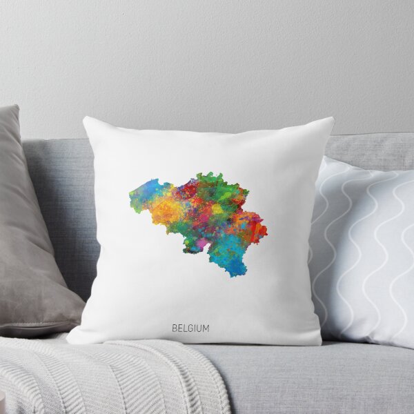 Item preview, Belgium Watercolor Map designed and sold by ArtPrints.