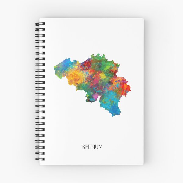 Item preview, Belgium Watercolor Map designed and sold by ArtPrints.