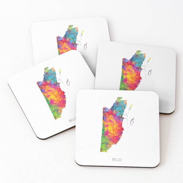 Item preview, Belize Watercolor Map designed and sold by ArtPrints.