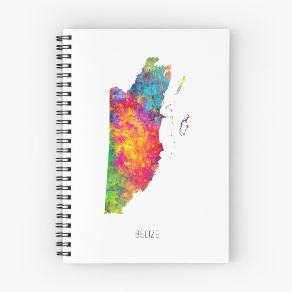 Item preview, Belize Watercolor Map designed and sold by ArtPrints.