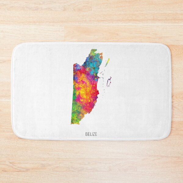 Item preview, Belize Watercolor Map designed and sold by ArtPrints.