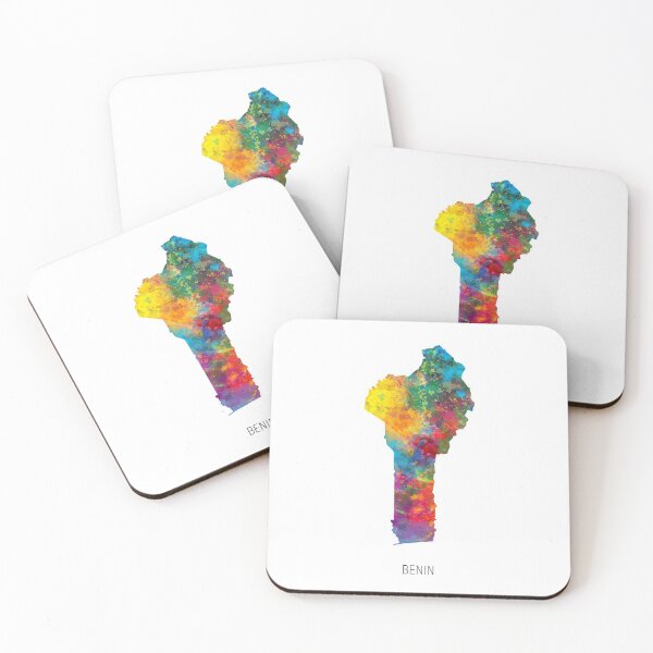 Item preview, Benin Watercolor Map designed and sold by ArtPrints.