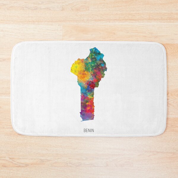Item preview, Benin Watercolor Map designed and sold by ArtPrints.