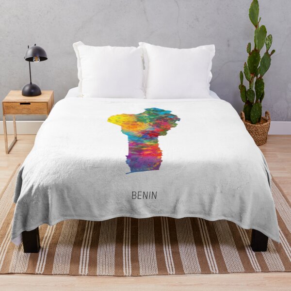 Item preview, Benin Watercolor Map designed and sold by ArtPrints.
