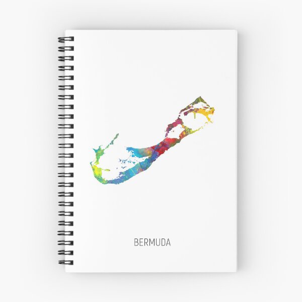 Item preview, Bermuda Watercolor Map designed and sold by ArtPrints.