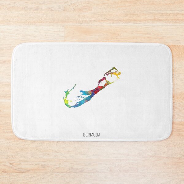 Item preview, Bermuda Watercolor Map designed and sold by ArtPrints.