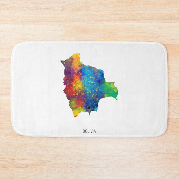 Artikelvorschau, Bolivia Watercolor Map entworfen und verkauft von ArtPrints.