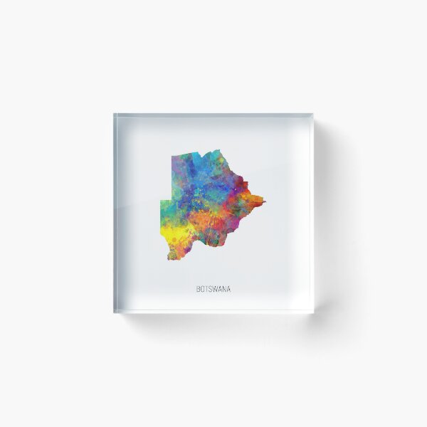 Item preview, Botswana Watercolor Map designed and sold by ArtPrints.