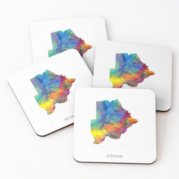 Item preview, Botswana Watercolor Map designed and sold by ArtPrints.