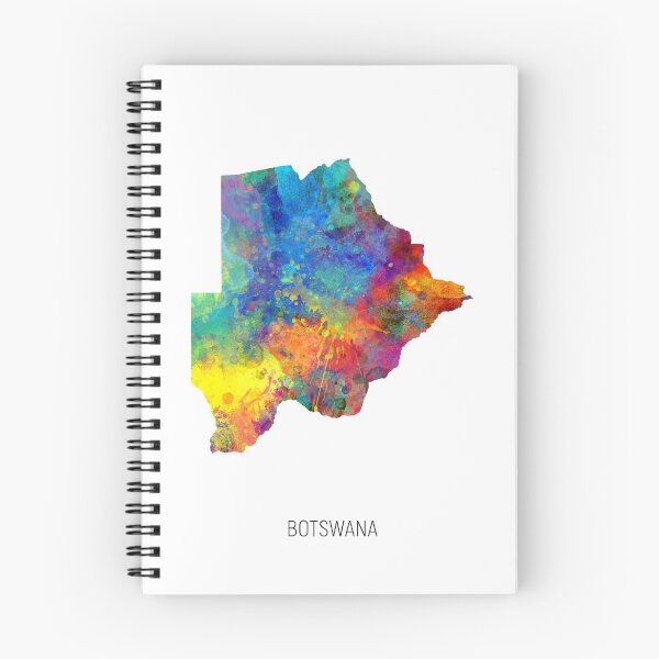 Item preview, Botswana Watercolor Map designed and sold by ArtPrints.
