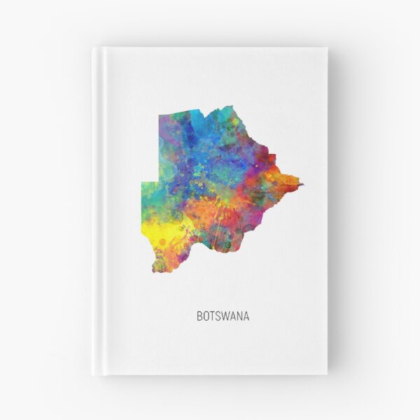 Item preview, Botswana Watercolor Map designed and sold by ArtPrints.