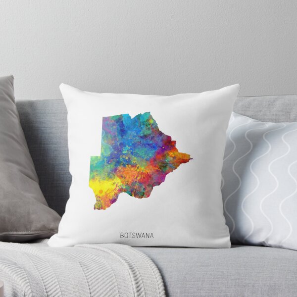Item preview, Botswana Watercolor Map designed and sold by ArtPrints.